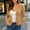 Brown women blazer a1, variant on Relaxed Fit Long Sleeve Blazer for Women, Open Front Button Work Office Top, Fall Soft Stretch Casual Business Outwear, Gray M
