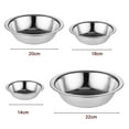 thumbnail image 5 of Mixing Bowl Stainless Steel Heavy Duty Rolled Edge Reusable Food Grade Dining No Odor Refrigerator Kitchen Food Storage Organizer Kitchen Stuffs, 5 of 6