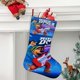 thumbnail image 2 of Rock Dog Tema: Calcetines de Navidad, fino lino blanco para colgar en escaleras y chimenea, decoración navideña para el hogar, regalo de Navidad.54cm×38cm, 2 of 5