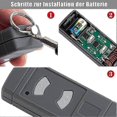thumbnail image 2 of 2-Pack Garage Door Manual Transmitter for Hormann HSE2-40, HS4-40, HSM4-40, 40.685 MHz Garage Remote Compatible, 2 of 5