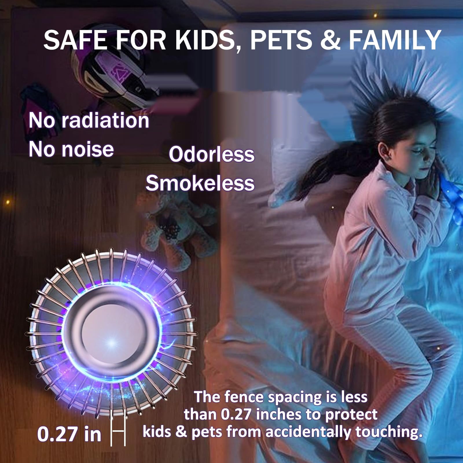 Mosquito Zapper, 2 in 1 Mosquito Trap, Mosquito Killer, Upgraded Mosquito Zapper Indoor, Bug Zapper Indoor & Outdoor