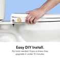 thumbnail image 3 of Asiento de inodoro para bidé TUSHY Wave, no eléctrico, elegante diseño redondo, 3 of 9
