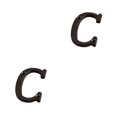 thumbnail image 3 of Injueey Placa de número de casa de Metal, decoración de puerta duradera y resistente al óxido, letras de Metal, números de casa B17--C B17--C 2Conjunto, 3 of 6