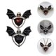thumbnail image 3 of 2pcs Unique Punk Bat Brooch Pin for Halloween Parties Cosplay Events Everyday Wear Halloween Bat Skull Brooch Women Brooch Cool Brooch, 3 of 3