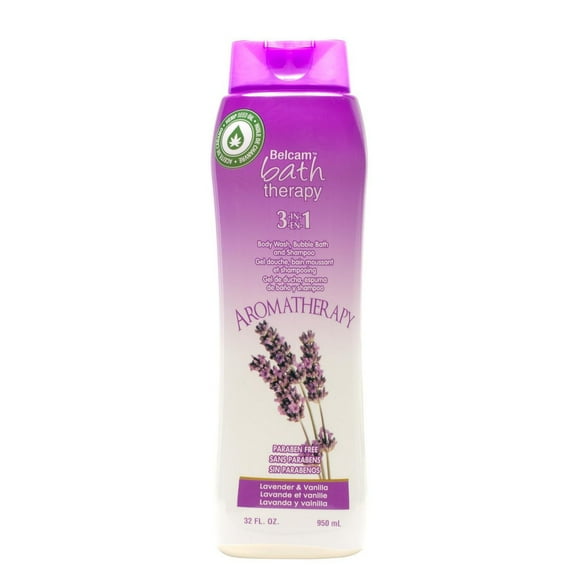 Belcam Bath Therapy 3-en-1 Gel douche, Bain moussant et Shampooing