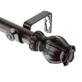 thumbnail image 3 of Home Decorative Regent Curtain Rod 48-84 inch - Black, 3 of 4