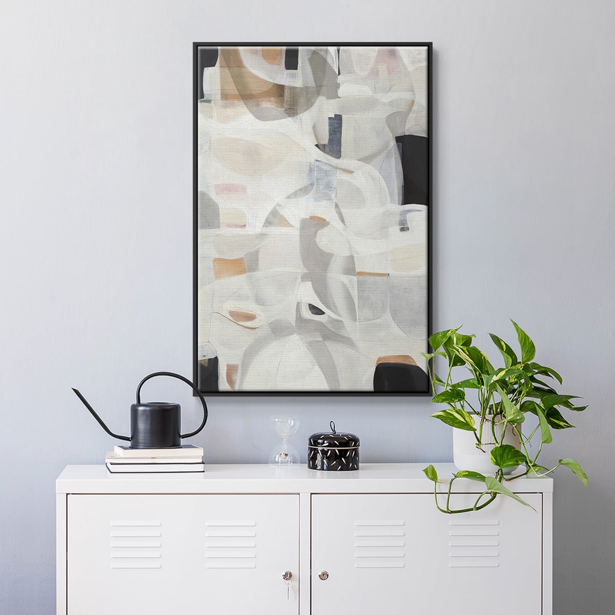 Windswept Framed Premium Gallery Wrapped Canvas - Ready to Hang - 17 x 25 - Black Floating Frame