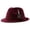 Wine Red, variant on CFMIURAN Cowboy Hat, Unisex Classic Short Brim Fedora Hat - Felt Manhatta Style with Fea-Ther Band, Wool Blend Dress Hat for Men and Women, Vintage Wedding Party Daily Wear Accessory
