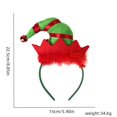 thumbnail image 1 of Diadema de payaso de Navidad para adultos y niños, dibujos animados de Papá Noel, muleta, sombrero de Navidad, ropa para el cabello, diademas de Feliz Navidad, 1 of 4
