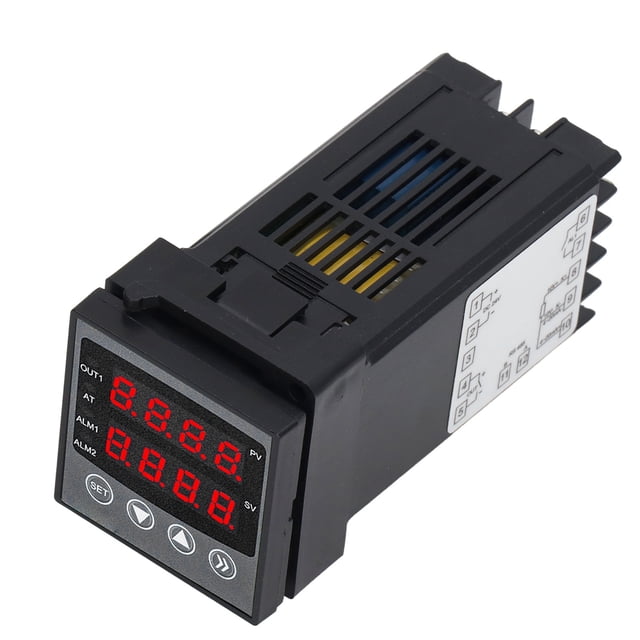 Termostato PID, Controlador de temperatura modos de alarma múltiples Mostras dual DUC 24V Para Automatización Industrial
