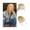 ALH001-7, variant on 100% Human Hair Wispy Bangs Clip in Hair Extensions Light Blonde Air Bangs Fringe with Temples Hairpieces for Women Daily Use