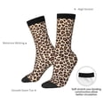 thumbnail image 4 of Logiee Leopard Print-2 Print Adult Socks for Men & Women,Calf Socks, Ankle Socks,Boots Socks,Breathable Casual Sock,Unisex Crew Socks, 4 of 6