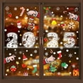 thumbnail image 1 of Unbranded 2025 Christmas Window Clings Christmas Decorations Large Santa Claus Christmas Stickers Xmas Tree Snowflake Window Decals Double Side Holiday Christmas Decor Reusable Decals for Glass, 1 of 5