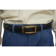 thumbnail image 2 of Marshal Men's Genuine Leather Ratchet Dress Belt With Automatic Buckle Black Buckle7, 50", 2 of 9