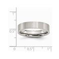 thumbnail image 2 of Bague de Mariage en Acier Inoxydable Biseauté 5mm, 2 of 6