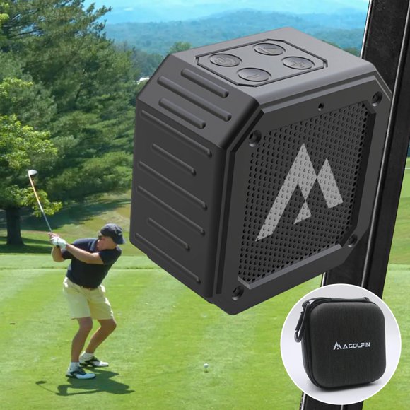 Altavoz de golf MAGOLFIN Altavoz de golf con funda de almacenamiento Bluetooth IPX7
