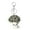 Khaki, variant on Adorable Floral Mushroom Cloth Fabric Keyring Charm for Women Keychain Bag Decoration Fashion Ornament