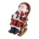 thumbnail image 5 of Estatua de Papá Noel en forma de mecedora con taza de café iluminada, figura de resina, escultura coleccionable de oficina para patio, fiesta al aire, 5 of 9