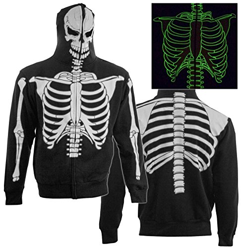 skeleton hoodie top