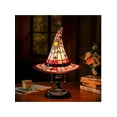 thumbnail image 3 of Witch Hat Lamp, Handmade Gothic Witch Hat Lamp, Small Table Lamp, Mysterious Bedroom Atmosphere And Witchcraft Gift, Weird And Fun Table Lamp In The Shape Of A Small Wizard Hat, 3 of 7