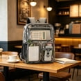 thumbnail image 3 of Heavy Duty Clear Backpack, Large Clear Bookbag Transparent See Through Backpack for School Sport College Black, 3 of 4