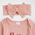 thumbnail image 4 of Splozh Baby Boys Girls Clothes Cute Baby Girl First Birthday Outfit Romper 1st Birthday Long Sleeve Jumpsuit Cute Fall Clothes, Light Pink, 12-18 Months, 4 of 6