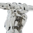 thumbnail image 5 of 26" x 15" Silver Polystone Diver Sculpture, by DecMode, 5 of 6