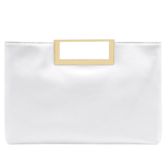 Milisente Women's Sparkly PU Leather Clutch with Top Handle, for Wedding & Cocktail Party