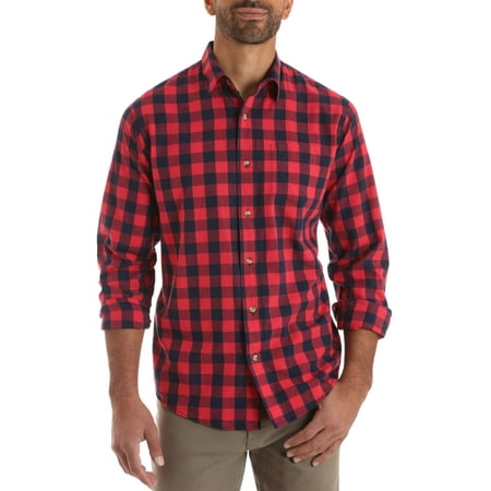 Men's Long Sleeve Plaid Woven Shirt