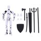 thumbnail image 2 of Cuerpo Robot Figuras Acción Multiárticular Unión Múltiple Impreso 3D para Escritorio, 2 of 9