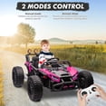 thumbnail image 5 of Yeshouse 24V Kids Ride on UTV, Electric Powered Toddler Ride on Toy Car with Remote Control, LED Lights, MP3 Player, Bluetooth, Pink, 5 of 7