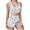 Blue, variant on Women's Fuzzy Pajamas Set Star Loungewear Sleeveless Crop Fleece Tank Top Shorts Sleepwear Lounge Sets, XXL