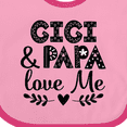thumbnail image 4 of Inktastic Gigi and Papa Love Me Grandbaby Boys or Girls Baby Bib, 4 of 4