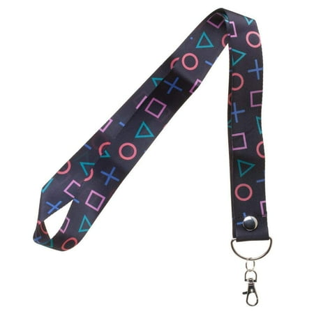 Wide Lanyard - SONY Playstation Extra Wide Convention Style Allover Printed Lanyard