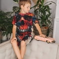 thumbnail image 4 of Balery Abstract Colorful Skull Art Conjunto de Pijama Infantil de Manga Corta con Estampado – Ropa de Dormir de Algodón Suave-4X-Large, 4 of 5