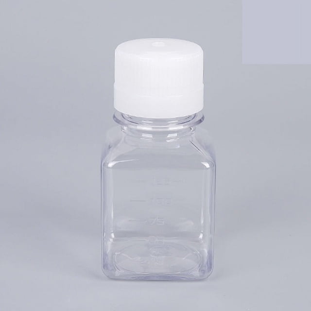Bouteille Moyenne de Culture Stérile, Étanche, avec Échelle, Transparente