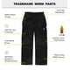 thumbnail image 2 of Pantalones de trabajo Caterpillar Trademark para hombre, color negro, 48 de ancho x 32 de largo, 2 of 8