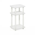 thumbnail image 2 of Furinno JUST 3-Tier Turn-N-Tube Curve End Table in Side Table in White/White, 2 of 6