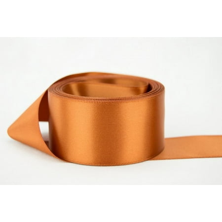 

Ribbon Bazaar Double Faced Satin 3/8 inch Toffee 50 yards 100% Polyester Ribbon