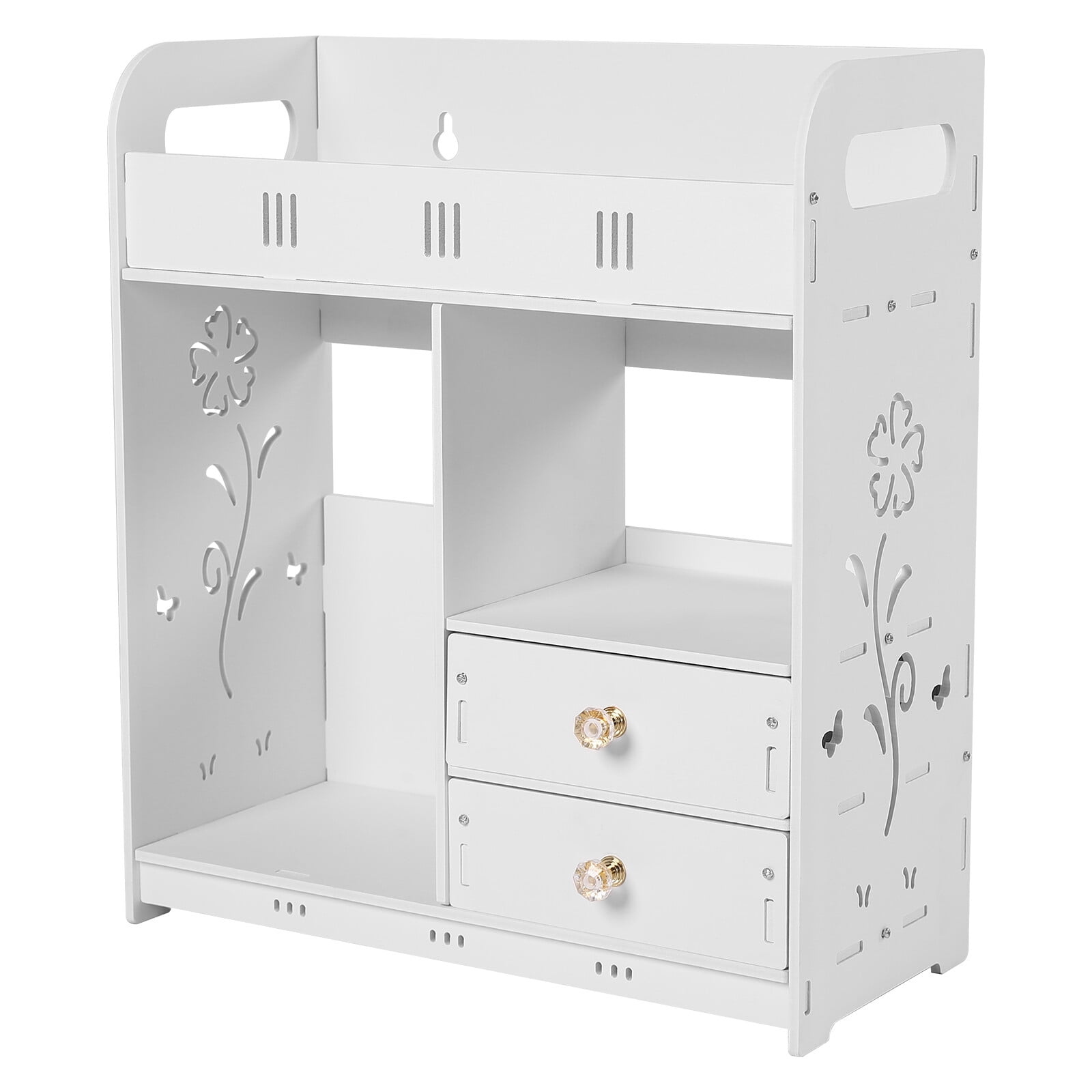 Bathroom Wall Cabinet Wall Mounted Shelf Small Kitchen Toilet Drawer Organizer