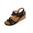 thumbnail image 2 of Mareep Women's Sandals Women's Fashion Casual Spring And Summer New Solid Color Round Toe Open Toe Wedge Sandals Women's Sandals Clearance Exquisite Gift, 2 of 4