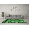 thumbnail image 3 of Ahgly Company Indoor Round Abstract Emerald Green Modern Area Rugs, 8' Round, 3 of 4