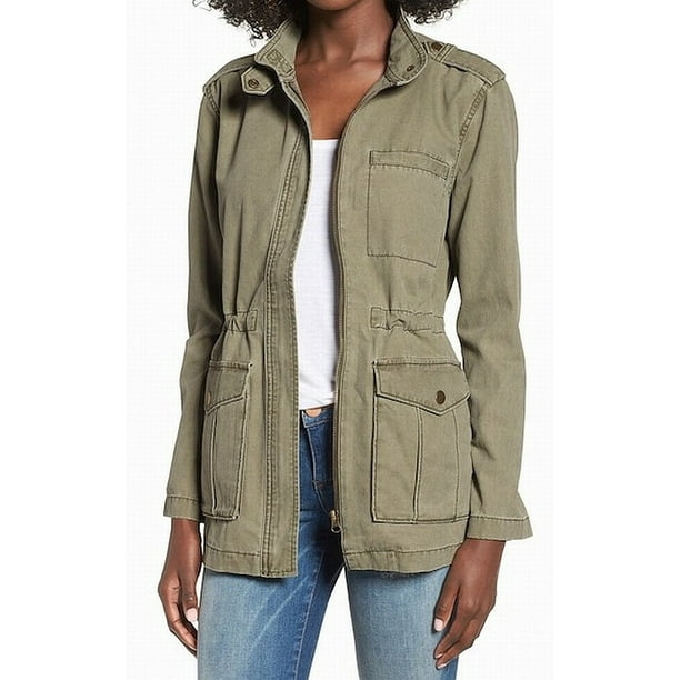 BP. - BP. NEW Olive Burnt Green Womens Size XXS Canvas Anorak Solid ...