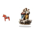 thumbnail image 1 of Escultura De Acrílico De Caballo Dalecarlian Sueco. Figura Coleccionable. Adorno único Para Estantería, Entrada O Vitrina. Decoración Navideña Para El Hogar., 1 of 8