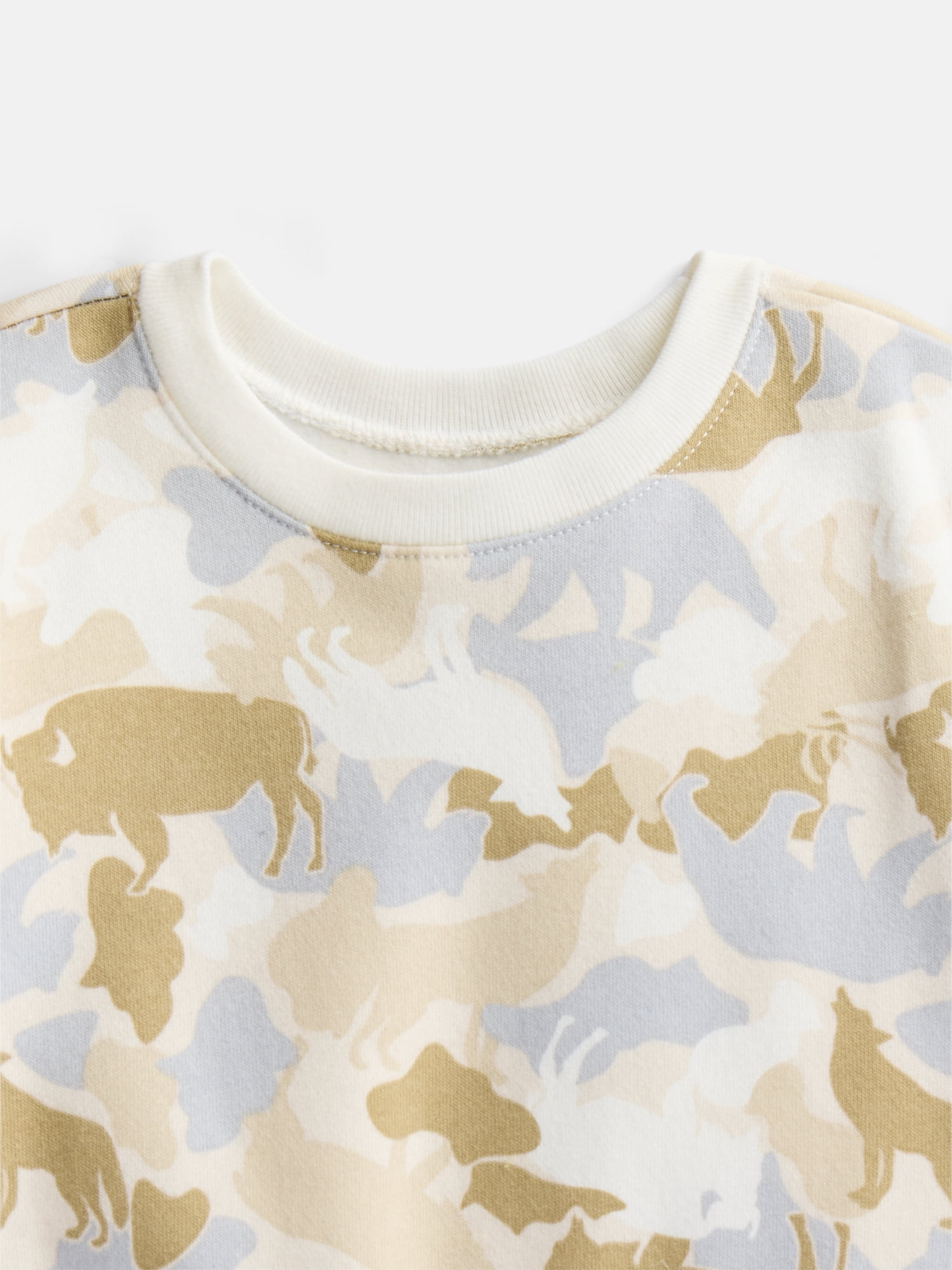 Wonder Nation Baby & Toddler Fleece Crewneck Sweatshirt, Sizes 6M-5T