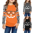 Kids Tshirt Size 56 Years Youths Girls Pumpkins Letters Prints Casual