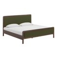 thumbnail image 2 of Hella Forest Green Velvet King Bed, 2 of 3