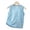 Blue, variant on Hrsba Girls Summer Top Solid Color Mesh Fabric Crew Neck Sleeveless Top For Kids Casual Summer Soft Lightweight Breathable Comfortable Top
