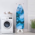 thumbnail image 3 of Kuiaobaty Ironing Board Cover Table Top Home Decoration Non Stick Scorch and Stain Resistant Iron Dust Cover Standard Size 15 x 54 Inch Home Decor, Marble Texture Blue Pattern, 3 of 5