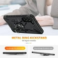 thumbnail image 3 of Case for Samsung Galaxy S23 Plus Case Galaxy S23+ Case Military Grade Drop Case with Kickstand Metel Ring Magnetic Holder Protective for Galaxy S23 Plus S23+ Phone Case (Black), 3 of 17